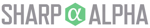 Sharp Alpha Wordmark